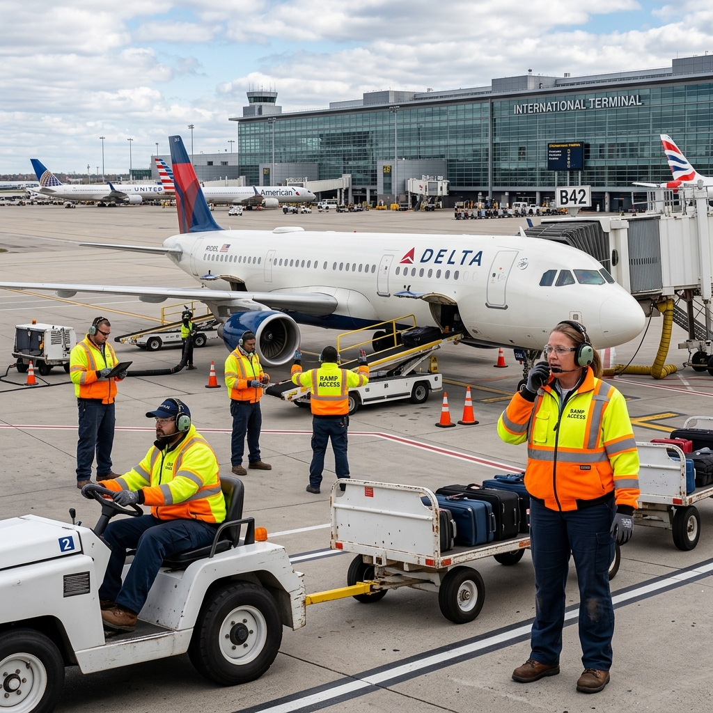 Proton elite ground staffing and ramp operations crew in action